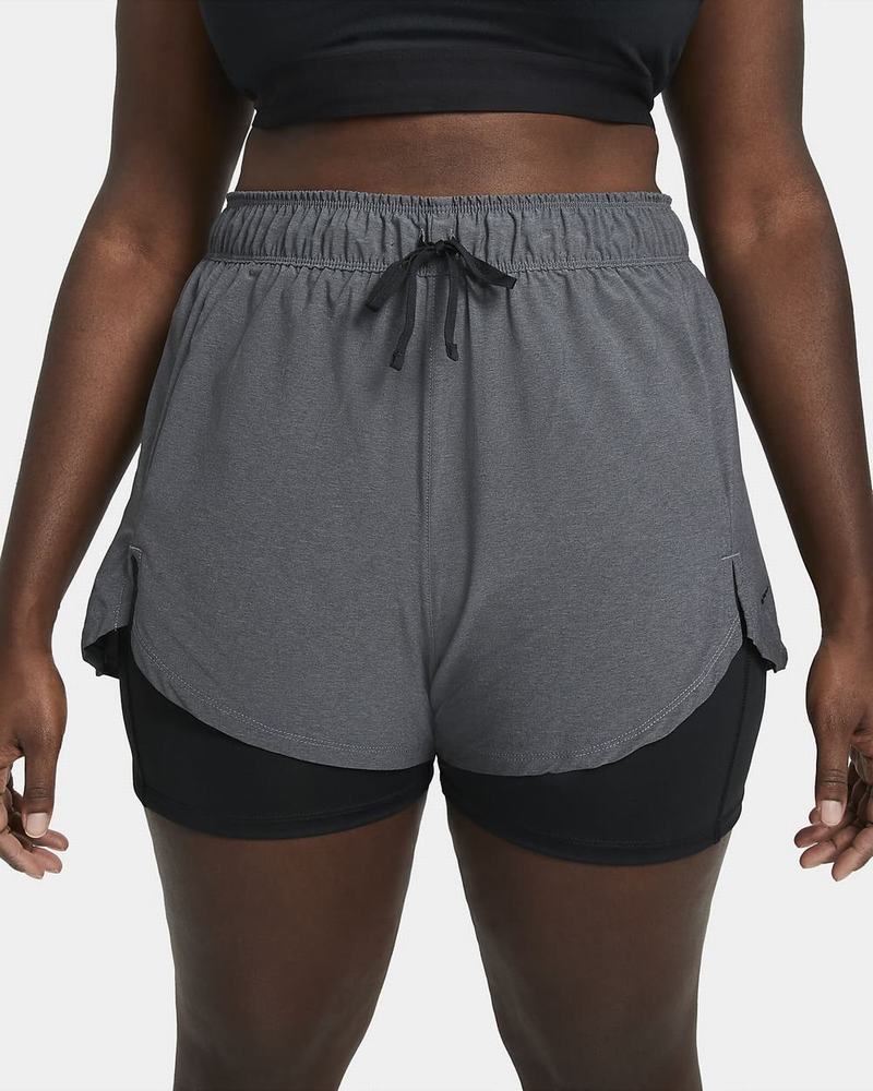 Black Nike Flex Essential 2-in-1 Shorts | EDZCB2058