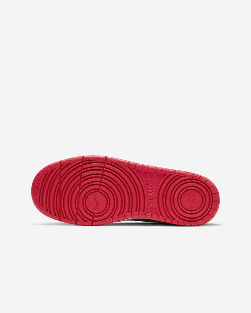 Black White Red Nike Court Borough Mid 2 Training Shoes | BJACX9563