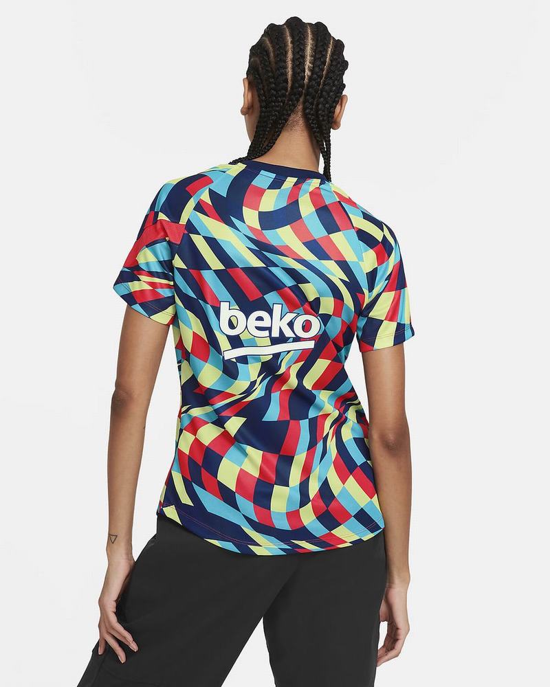 Blue Light Red Nike FC Barcelona Tops | YBOID6043