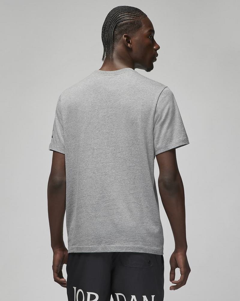 Dark Grey Black Nike Jordan Air T Shirts | RIHBY5143
