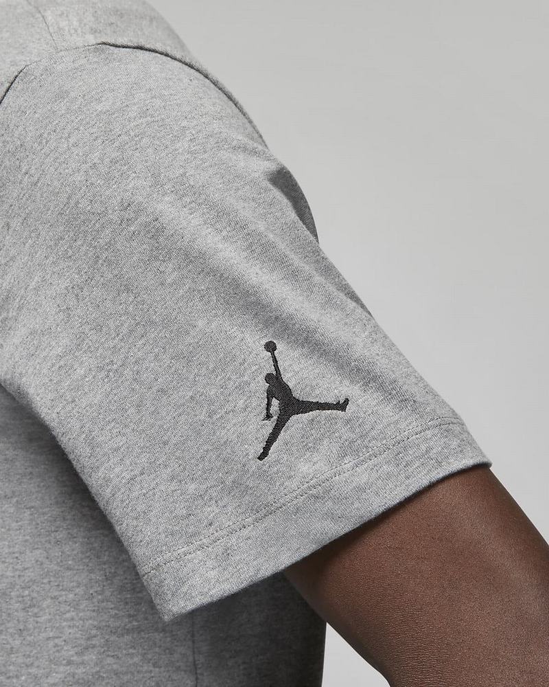 Dark Grey Black Nike Jordan Air T Shirts | RIHBY5143