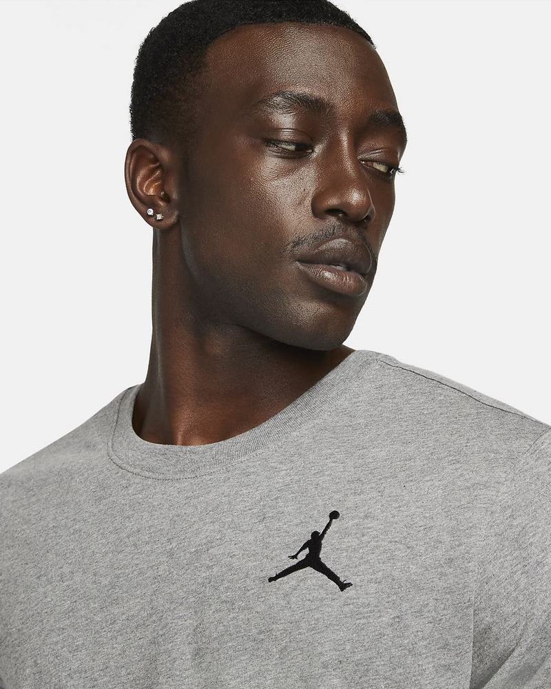 Dark Grey Black Nike Jordan Jumpman T Shirts | JEMOS0874