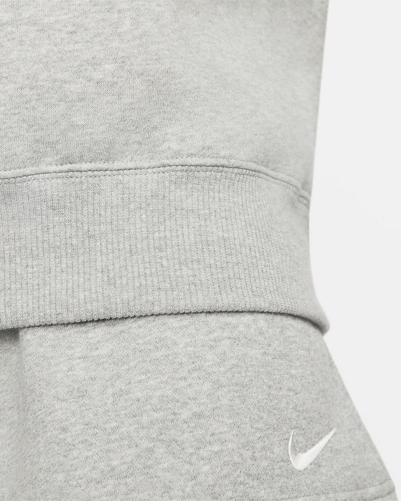 Dark Grey Nike Phoenix Fleece Sweatshirts | QMZCO3917