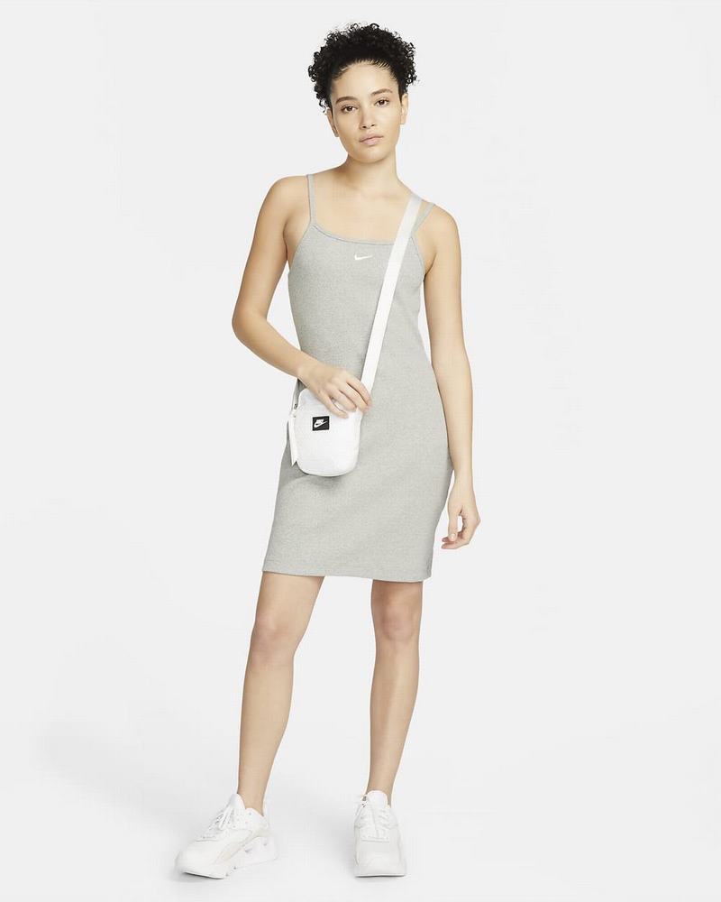 Dark Grey White Nike Essential Dress | BTMHU2305