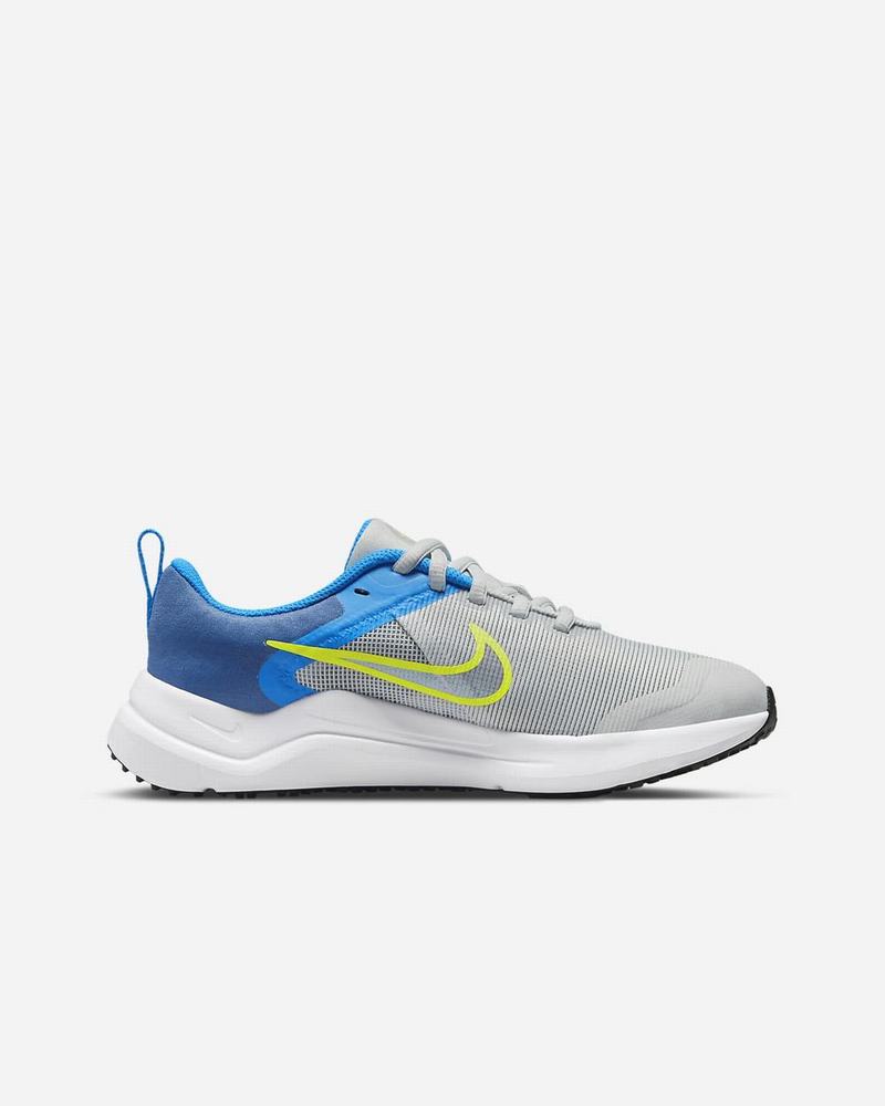 Grey Blue Grey Navy Grey Nike Downshifter 12 Running Shoes | RNBEA7623
