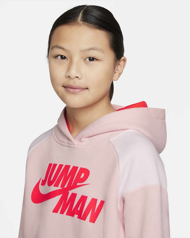 Pink Nike Jordan Jumpman Hoodie | KLZYO9674