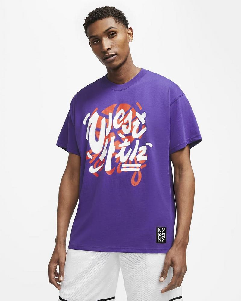 Purple Nike Dri-FIT NY vs. NY West 4th T Shirts | ZNRTS2016