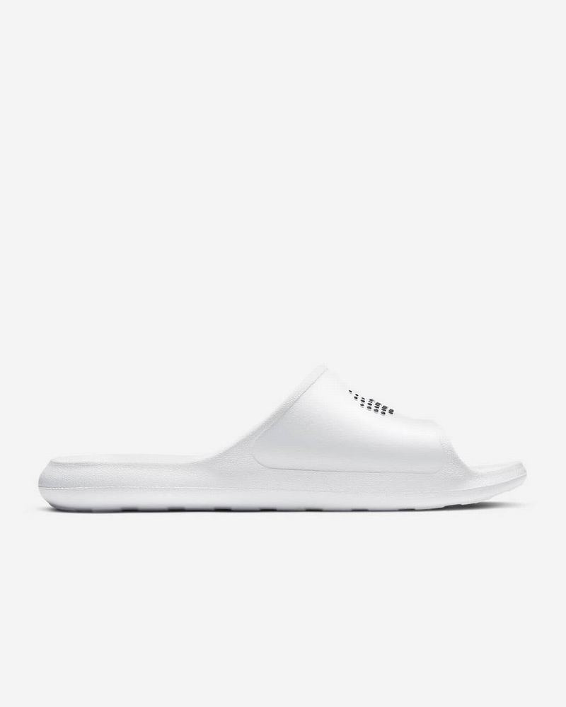 White Black Nike Victori One Slides | QOHZL4712