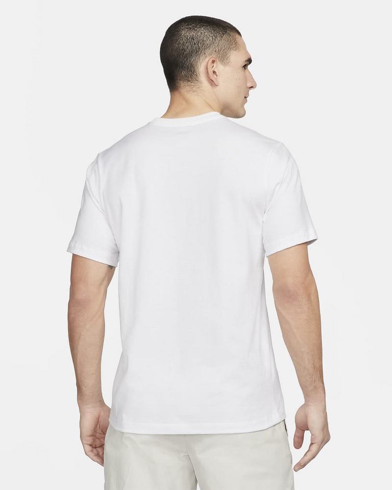 White Nike T Shirts | KWFUP0892