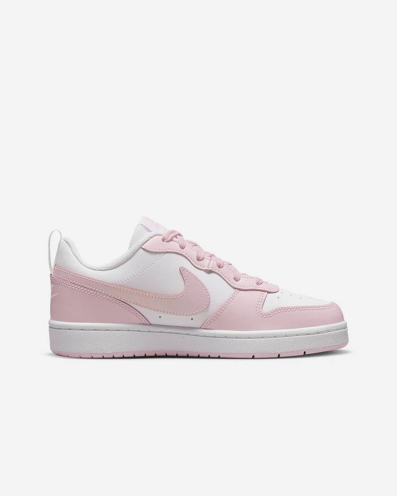 White Pink Nike Court Borough Low 2 SE Training Shoes | XYLFK0681