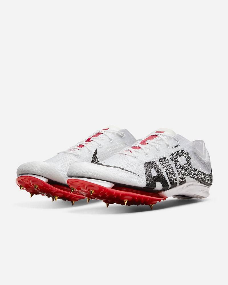 White Red Black Nike Air Zoom Victory More Uptempo Track Spikes | ILJTS6814