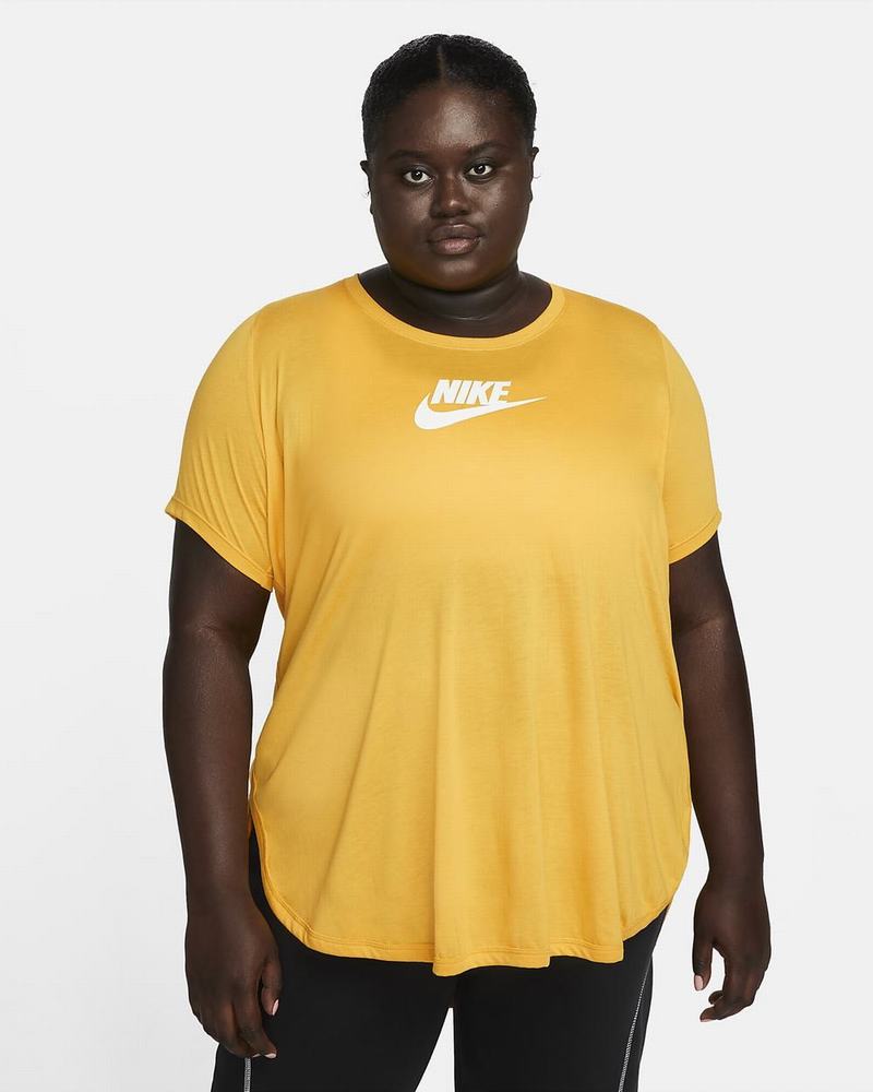 Yellow Nike Essential Tops | LSICU8096