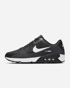 Black Dark Grey White Nike Air Max 90 G Golf Shoes | XLRJC1832