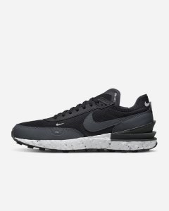 Black Grey Dark Grey Nike Waffle One Crater Sport Shoes | NHFED9061