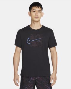 Black Nike Dri-FIT Run Division T Shirts | WVROU1478