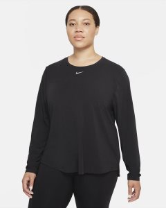 Black Nike Dri-FIT UV One Luxe Long Sleeve | TPABN2315