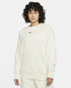 Black Nike Phoenix Fleece Sweatshirts | IVBEA2546
