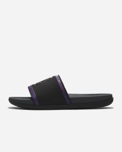 Black Purple Orange Dark Grey Nike Offcourt (Kentucky) Slides | SFGWC5819
