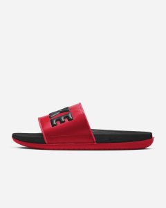 Black Red Black Nike Offcourt Slides | XEAJV6145