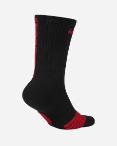 Black Red Nike Elite Crew Socks | HIXZA3481