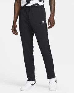 Black White Nike Club Fleece Pants | PUSNO3984