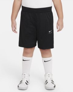 Black White Nike Dri-FIT Fly Essentials Shorts | WHVSR2941