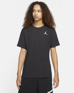 Black White Nike Jordan Jumpman T Shirts | TBAHQ2617
