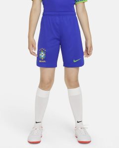 Blue Green Nike Brazil 2022/23 Stadium Home Shorts | KQOLE3298