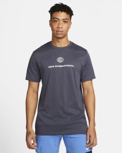 Blue Nike Dri-FIT Heritage T Shirts | EZJMG6785