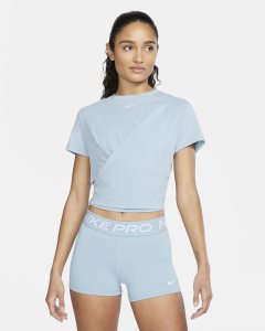 Blue Nike Dri-FIT One Luxe Tops | EYGQD1632