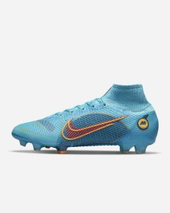 Blue Orange Nike Mercurial Superfly 8 Elite FG Soccer Cleats | JTQEL7318