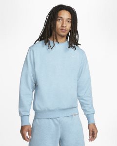 Blue White Nike Dri-FIT Standard Issue Sweatshirts | YWAQM7429