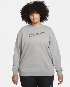 Dark Grey Black Nike Dri-FIT Get Fit Sweatshirts | RGQCW3256