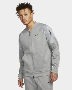 Dark Grey Black Nike Therma-FIT Jackets | BOMNF9150