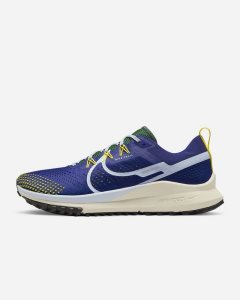 Deep Royal Blue Green Blue Nike React Pegasus Trail 4 Running Shoes | EHLVQ0465
