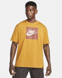 Gold Nike ACG "Hike Box" T Shirts | IMEYB2396