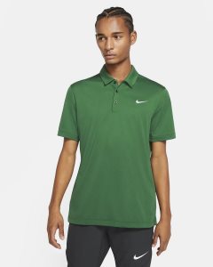 Green Black White Nike Polo Shirts | DTMVG6804