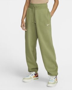 Green Nike Phoenix Fleece Pants | MKQRH3062