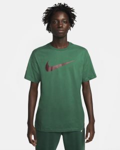 Green Nike Swoosh T Shirts | TJELR1026