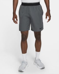 Grey Black Nike Pro Dri-FIT Flex Rep Shorts | ITKPM9460