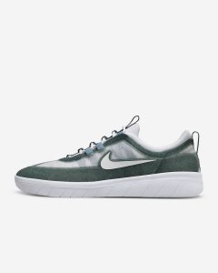 Grey Green Blue Green White Nike SB Nyjah Free 2 Skate Shoes | WHLAE3751
