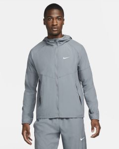 Grey Nike Repel Miler Jackets | OQGEH5108