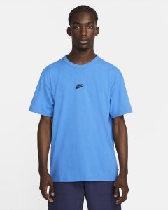 Light Blue Black Nike Premium Essentials T Shirts | RBHTG0758