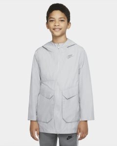 Light Grey Nike Kids Pack Utility Jackets | YBHMD0645