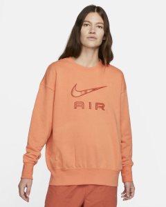Orange Nike Air Sweatshirts | UWGRJ9073