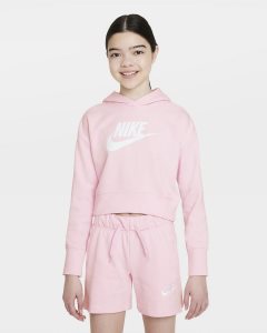 Pink White Nike Club Hoodie | NWRYP1623