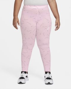Pink White Nike Favorites Leggings | NDGWL1530