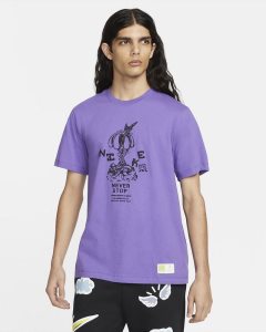 Purple Nike T Shirts | QUXVI2046
