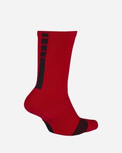 Red Black Nike Elite Crew Socks | TVNXI8250