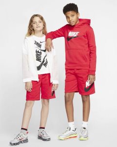 Red Nike Club Fleece Shorts | HPGKU1032